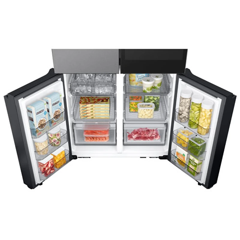 Réfrigérateur à 4 portes et à profondeur de comptoir de 22,5 pi³ et 36 po BESPOKE avec AI Family Hub de Samsung (RF23DB9900QDAC) - Inox
