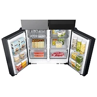 Réfrigérateur à 4 portes et à profondeur de comptoir de 22,5 pi³ et 36 po BESPOKE avec AI Family Hub de Samsung (RF23DB9900QDAC) - Inox