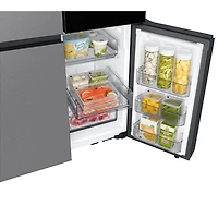 Réfrigérateur à 4 portes et à profondeur de comptoir de 22,5 pi³ et 36 po BESPOKE avec AI Family Hub de Samsung (RF23DB9900QDAC) - Inox