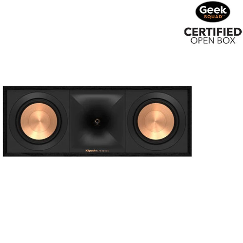 Boîte ouverte - Haut-parleur de canal central à 2 voies de 400 W Dual R50C de Klipsch - Noir