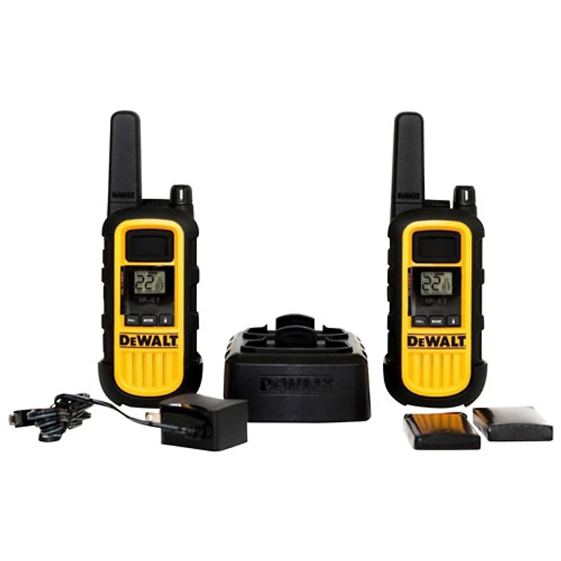 Radio bidirectionnelle robuste de DeWalt (DXFRS800) - Paquet de 2