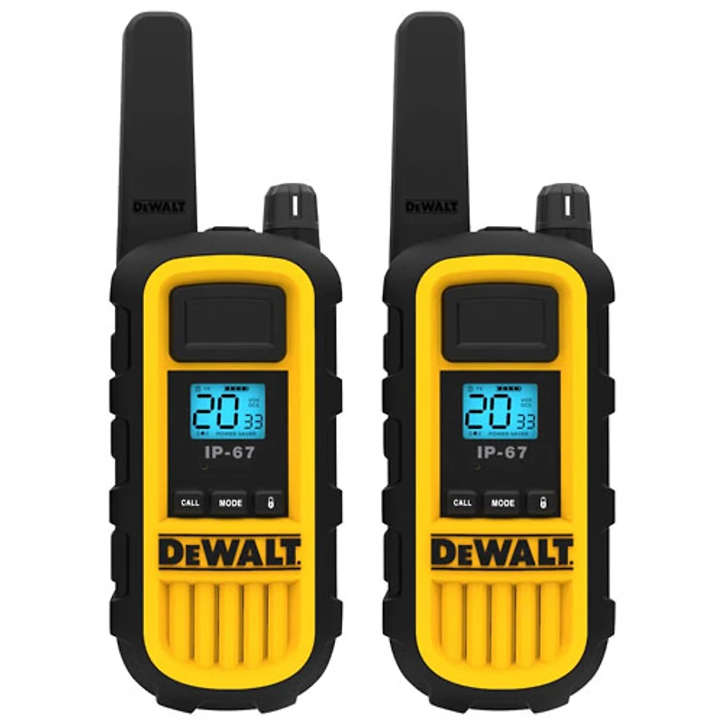 Radio bidirectionnelle robuste de DeWalt (DXFRS800) - Paquet de 2