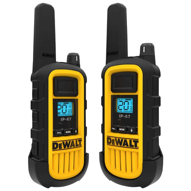 Radio bidirectionnelle robuste de DeWalt (DXFRS800) - Paquet de 2