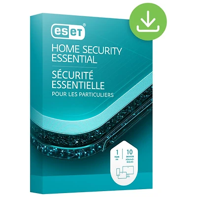 ESET Home Security Essential (PC/Mac) - 10 appareils - 1 an - Téléchargement numérique