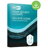 ESET Home Security Ultimate (PC/Mac) - 10 appareils - 1 an - Téléchargement numérique