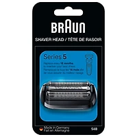 Tête de rechange de rasoir électrique série 5 de Braun - Noir