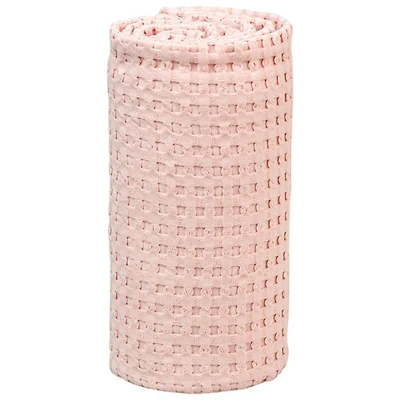Couvertures gaufrÃ©es Boho de Lulujo - Rose pÃ¢le