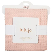 Lulujo Boho Waffle Blankets - Light Pink