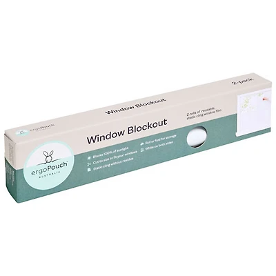 Pellicule de fenêtre statique occultante réutilisable d'ErgoPouch