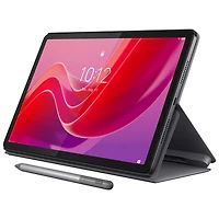 Tablette Tab M11 11 po 64 Go Android 13 de Lenovo à processeur octocoeur MediaTek Helio G88 avec étui et stylet - Gris