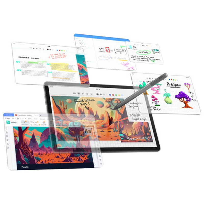 Tablette Tab M11 11 po 64 Go Android 13 de Lenovo à processeur octocoeur MediaTek Helio G88 avec étui et stylet - Gris