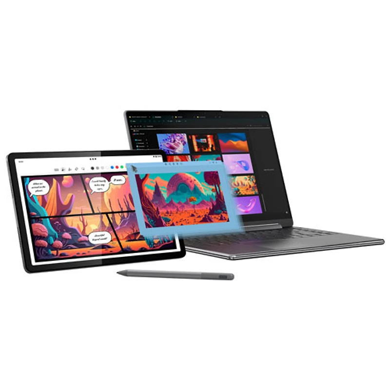 Tablette Tab M11 11 po 64 Go Android 13 de Lenovo à processeur octocoeur MediaTek Helio G88 avec étui et stylet - Gris