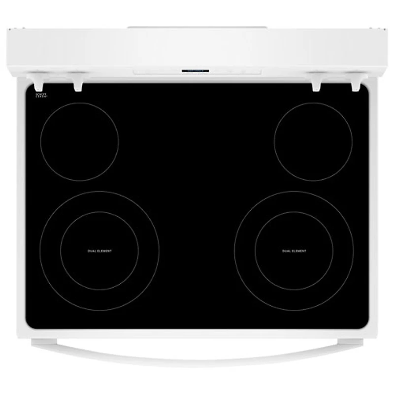 Cuisinière électrique autonome à 4 éléments avec four autonettoyant 5,3 pi³ 30 po série 3 de Whirlpool (YWFES3530RW) - Blanc