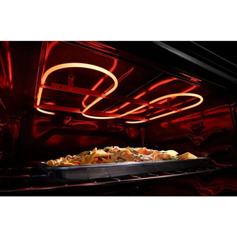 Cuisinière électrique autonome à 5 éléments avec four Steam Clean 5,3 pi³ 30 po série 3 de Whirlpool (YWFES3330RZ) - Inox