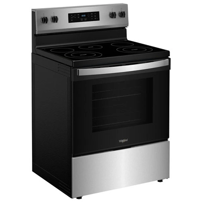 Cuisinière électrique autonome à 5 éléments avec four Steam Clean 5,3 pi³ 30 po série 3 de Whirlpool (YWFES3330RZ) - Inox