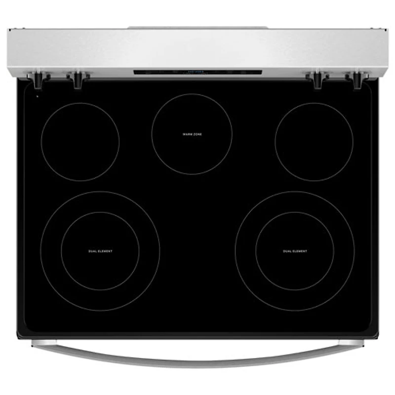 Cuisinière électrique autonome à 5 éléments avec four Steam Clean 5,3 pi³ 30 po série 3 de Whirlpool (YWFES3330RZ) - Inox