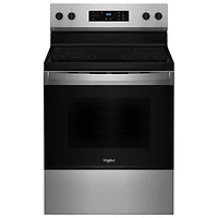 Whirlpool 3 Series 30" 5.3 Cu. Ft. Self-Clean 4-Element Freestanding Electric Range (YWFES3530RS) - SS