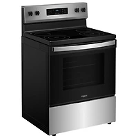 Whirlpool 3 Series 30" 5.3 Cu. Ft. Self-Clean 4-Element Freestanding Electric Range (YWFES3530RS) - SS