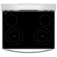 Cuisinière électrique autonome à 4 éléments avec four autonettoyant 5,3 pi³ 30 po série 3 de Whirlpool (YWFES3530RS) - Inox