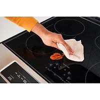 Cuisinière à induction autonome à convection véritable et friture à air chaud 6,4 pi³ 30 po de Whirlpool (WSIS5030RZ) - Acier inoxydable