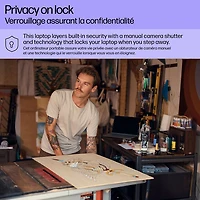 Portable à écran tactile 2-en-1 Envy x360 de 15,6 po de HP - Argenté minéral (Core Ultra 5 125U d'Intel/SSD 1 To/RAM 16 Go)