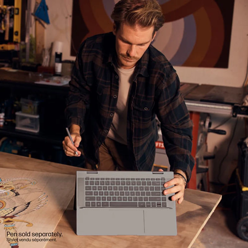 Portable à écran tactile 2-en-1 Envy x360 de 15,6 po de HP - Argenté minéral (Core Ultra 5 125U d'Intel/SSD 1 To/RAM 16 Go)