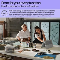 Portable 2-en-1 à écran tactile 16 po Envy x360 de HP - Argent météore (Ryzen 7 8840HS d'AMD/SSD 1 To/RAM 16 Go/Windows 11)