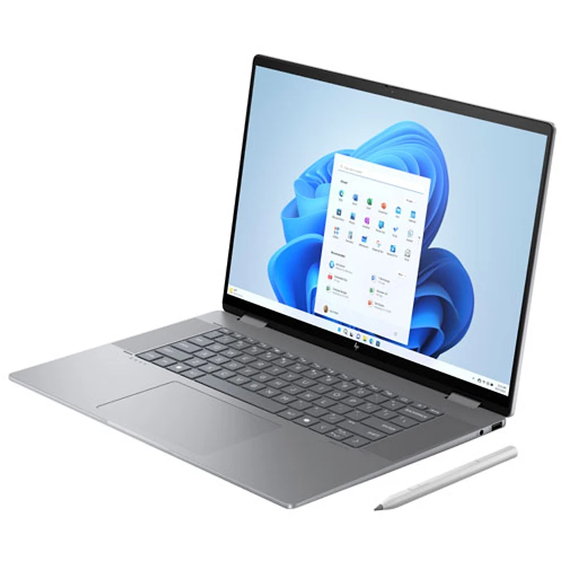 Portable 2-en-1 à écran tactile 16 po Envy x360 de HP - Argent météore (Ryzen 7 8840HS d'AMD/SSD 1 To/RAM 16 Go/Windows 11)