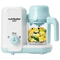 Robot-cuiseur vapeur Nutribullet Baby Steam & Blend - Blanc mat/Bleu