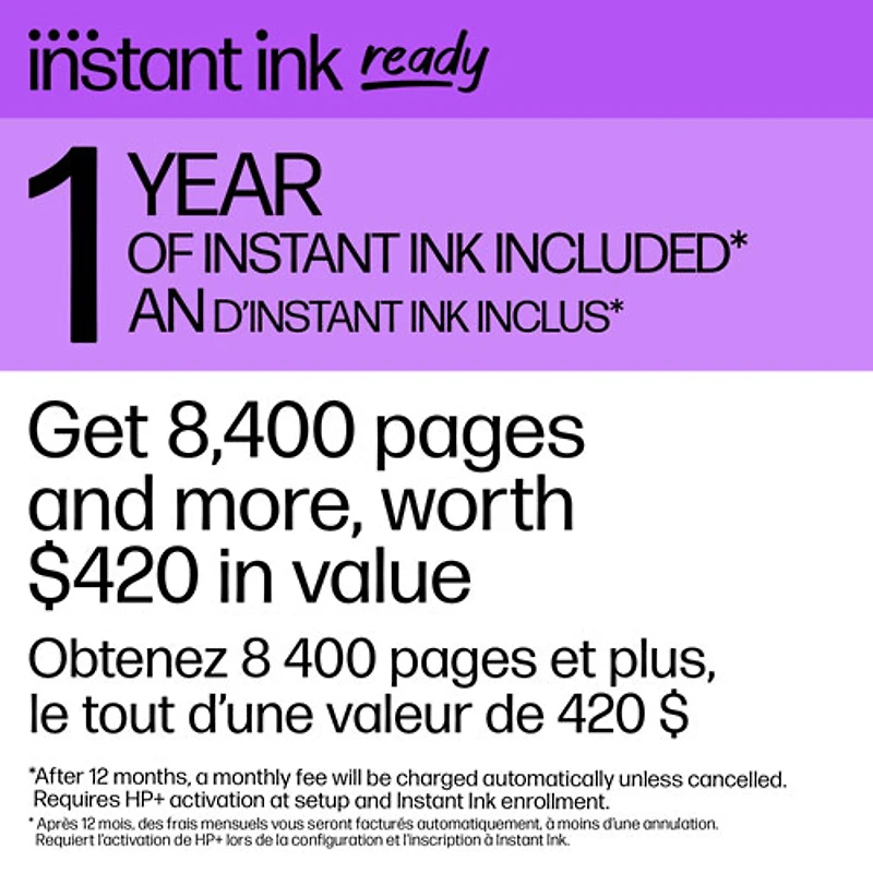 HP OfficeJet Pro 8139e Wireless All-In-One Inkjet Printer - HP Instant Ink 12-Month Free Trial Included* - Only at Best Buy