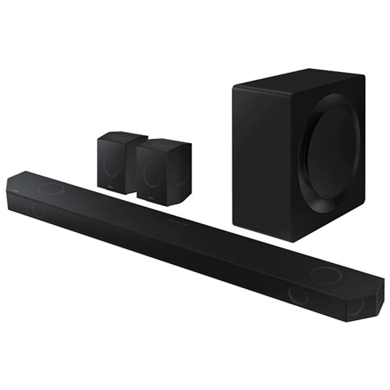 Samsung HW-Q990D/ZC 11.1.4 Channel Sound Bar with Wireless Subwoofer & Up-Firing Rear Speakers - Graphite Black