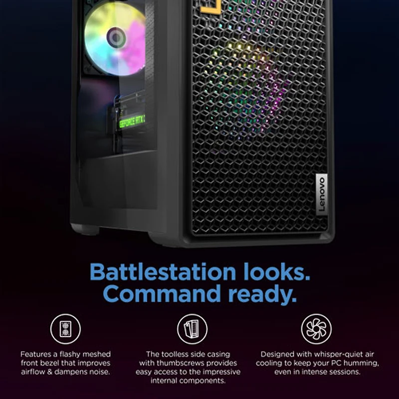 Lenovo Legion Tower 5i Gaming PC - Storm Grey (Intel Core i5 14400F/32GB RAM/1TB SSD/ RTX 4060/Win 11)