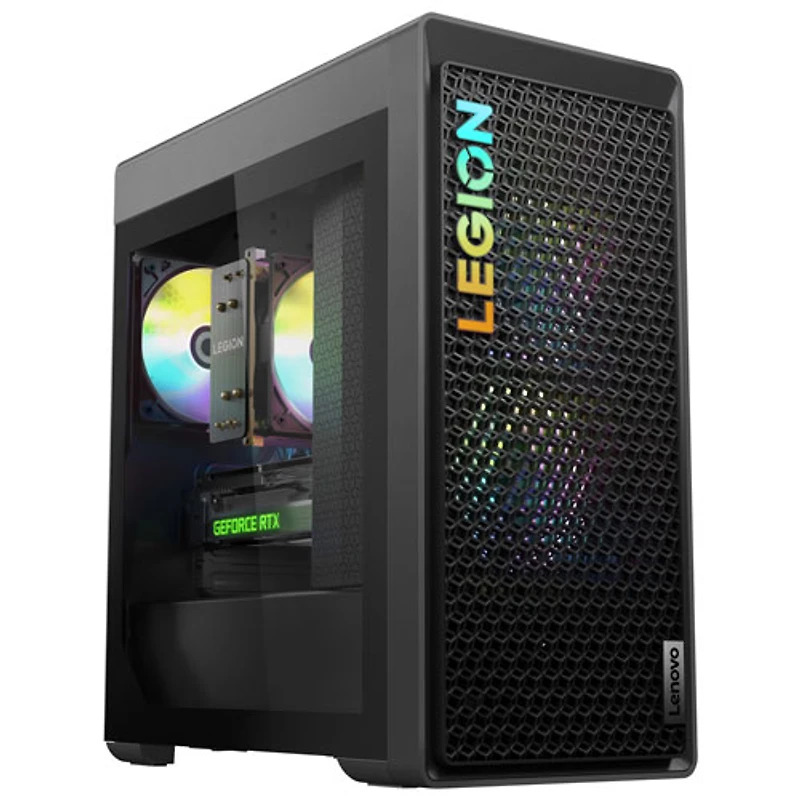 Ordinateur de jeu Legion Tower 5 de Lenovo - Gris tempête (Ryzen 7 7700 d'AMD/RAM 32 Go/SSD 1 To/RTX 4060/Windows 11)