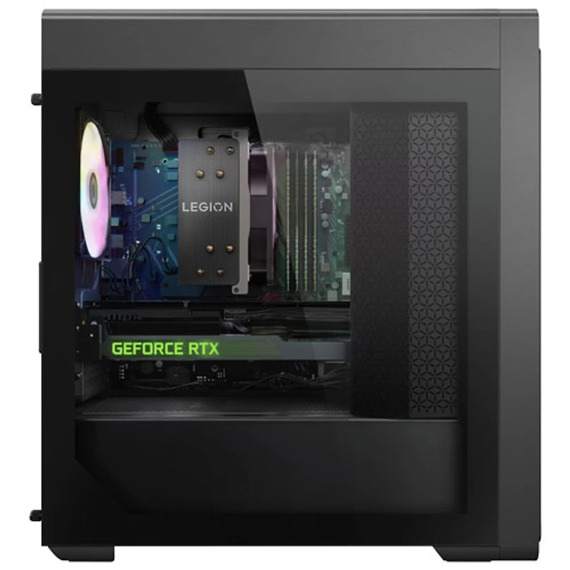 Ordinateur de jeu Legion Tower 5 de Lenovo - Gris tempête (Ryzen 7 7700 d'AMD/RAM 32 Go/SSD 1 To/RTX 4060/Windows 11)