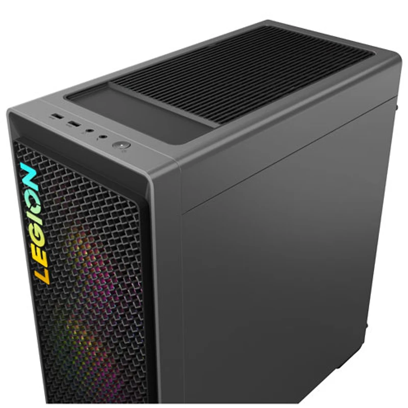 Ordinateur de jeu Legion Tower 5 de Lenovo - Gris tempête (Ryzen 7 7700 d'AMD/RAM 32 Go/SSD 1 To/RTX 4060/Windows 11)