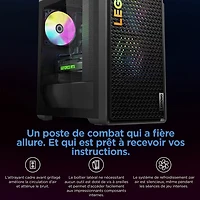 Ordinateur de jeu Legion Tower 5 de Lenovo - Gris tempête (Ryzen 5 7600 d'AMD/RAM 16 Go/SSD 512 Go/RTX 4060/Windows 11)