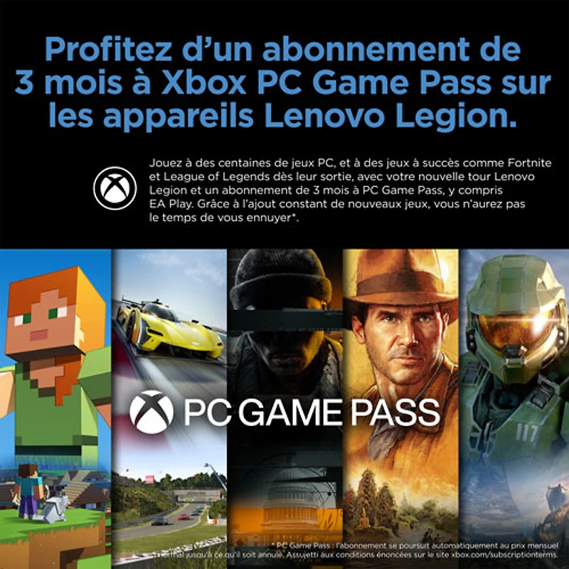 Ordinateur de jeu Legion Tower 5 de Lenovo - Gris tempête (Ryzen 5 7600 d'AMD/RAM 16 Go/SSD 512 Go/RTX 4060/Windows 11)