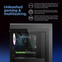 Ordinateur de jeu Legion Tower 5 de Lenovo - Gris tempête (Ryzen 5 7600 d'AMD/RAM 16 Go/SSD 512 Go/RTX 4060/Windows 11)