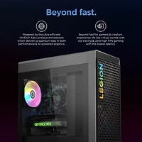 Ordinateur de jeu Legion Tower 5 de Lenovo - Gris tempête (Ryzen 5 7600 d'AMD/RAM 16 Go/SSD 512 Go/RTX 4060/Windows 11)