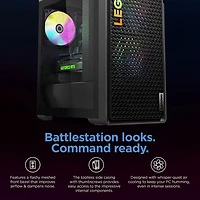 Ordinateur de jeu Legion Tower 5 de Lenovo - Gris tempête (Ryzen 5 7600 d'AMD/RAM 16 Go/SSD 512 Go/RTX 4060/Windows 11)