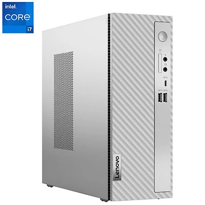 Ordinateur de bureau IdeaCentre 3i de Lenovo - Gris nuage (Core i7-14700 d'Intel/RAM 16 Go/SSD 1 To/Windows 11)