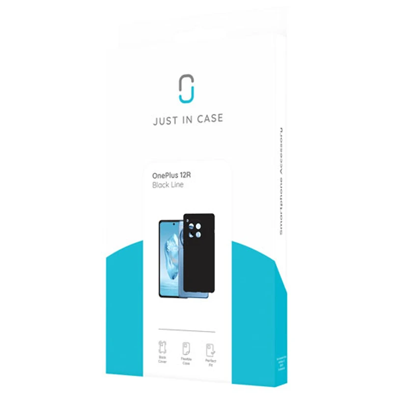 Ã‰tui souple ajustÃ© Just In Case pour OnePlus 12R - Noir