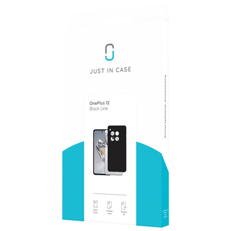Étui souple ajusté Just In Case pour OnePlus 12 - Noir