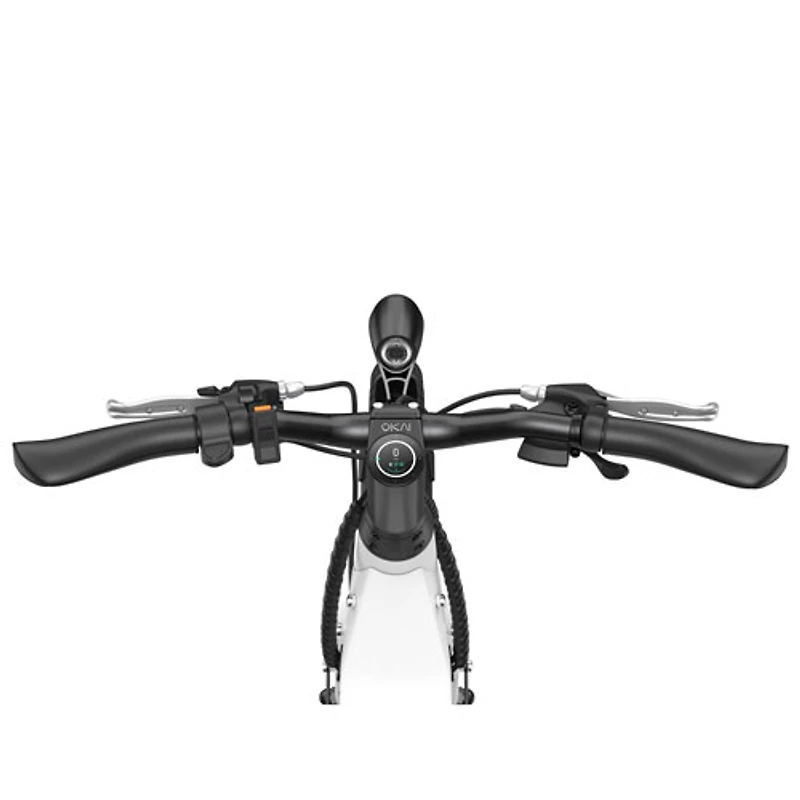OKAI Stride 500W Step-Through Electric City Bike with up to 64km Battery Life - White