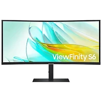 Samsung ViewFinity S6 34" QHD 100Hz 5ms GTG Curved VA LCD FreeSync Gaming Monitor (LS34C654UANXGO)- Black