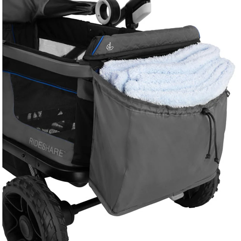 Evenflo Shyft Rideshare Double Stroller Wagon - Electric Blue