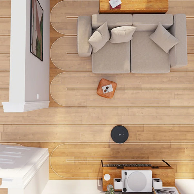 Aspirateur robot et vadrouille connecté Wi-Fi Roomba Combo Essential d'iRobot - Noir