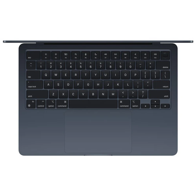 MacBook Air 13 po + Touch ID d'Apple (2024) - Minuit (puce M3 d'Apple/SSD 512 Go/RAM 8 Go) - Anglais