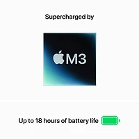 MacBook Air 13 po + Touch ID d'Apple (2024) - Minuit (puce M3 d'Apple/SSD 512 Go/RAM 8 Go) - Anglais