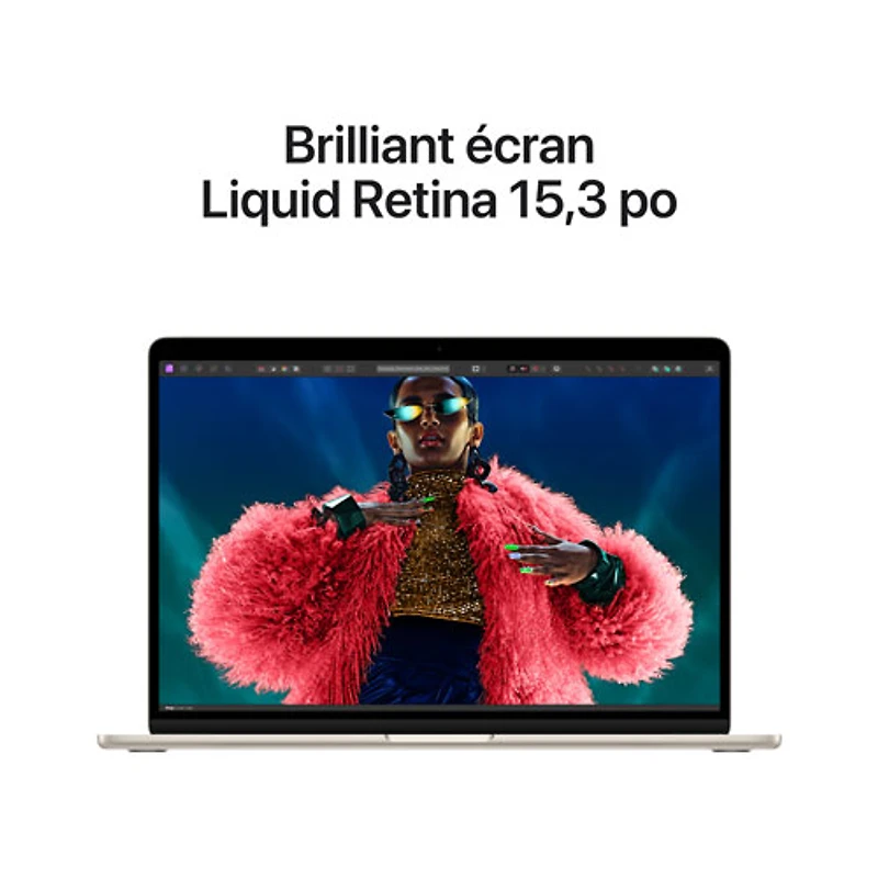 MacBook Air de 15 po avec Touch ID d'Apple (2024) - Comète (puce M3 d'Apple/SSD 256 Go/RAM 8 Go) - Français